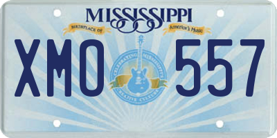 MS license plate XMO557