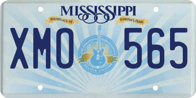 MS license plate XMO565