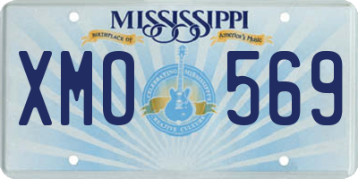 MS license plate XMO569