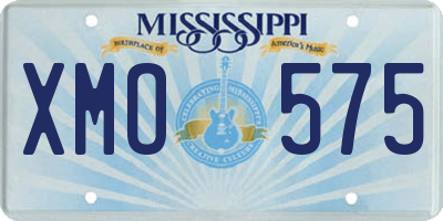 MS license plate XMO575