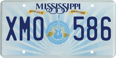 MS license plate XMO586