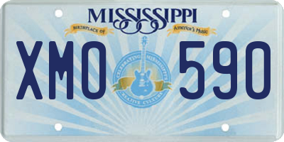 MS license plate XMO590