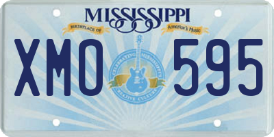 MS license plate XMO595