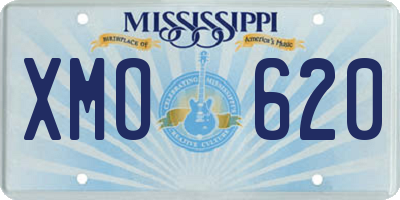 MS license plate XMO620