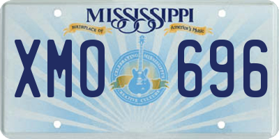 MS license plate XMO696