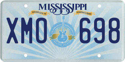 MS license plate XMO698