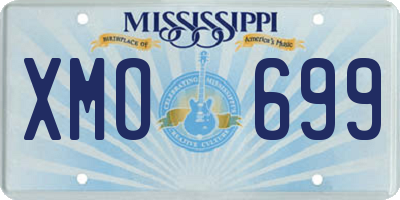 MS license plate XMO699