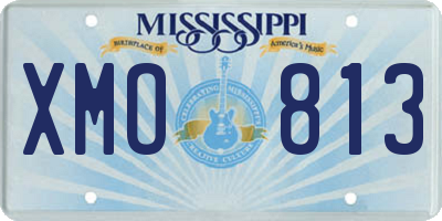 MS license plate XMO813