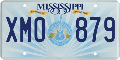 MS license plate XMO879