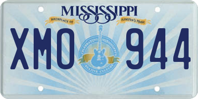 MS license plate XMO944