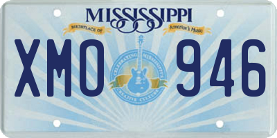 MS license plate XMO946