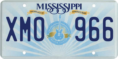 MS license plate XMO966