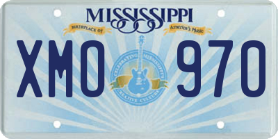 MS license plate XMO970