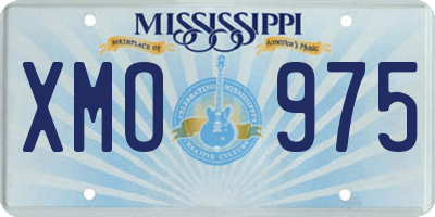 MS license plate XMO975