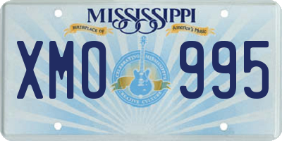 MS license plate XMO995
