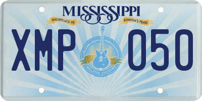 MS license plate XMP050