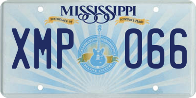 MS license plate XMP066