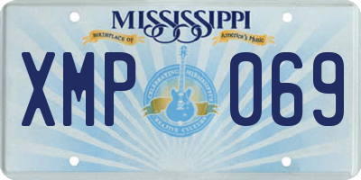 MS license plate XMP069