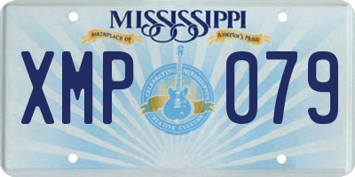 MS license plate XMP079