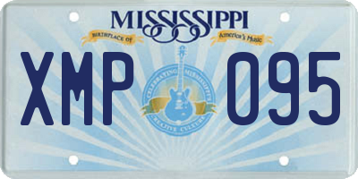 MS license plate XMP095