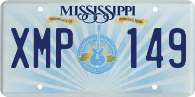MS license plate XMP149