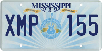 MS license plate XMP155