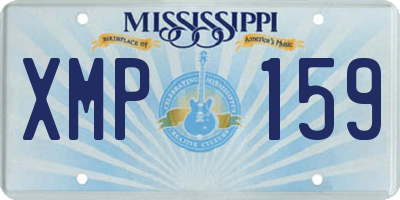 MS license plate XMP159