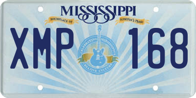 MS license plate XMP168