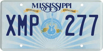 MS license plate XMP277