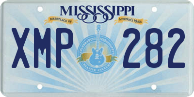 MS license plate XMP282