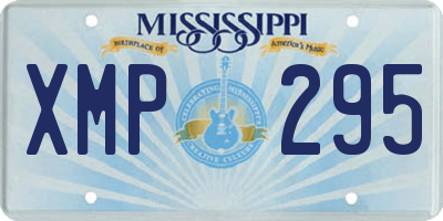 MS license plate XMP295
