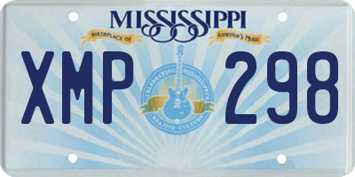 MS license plate XMP298
