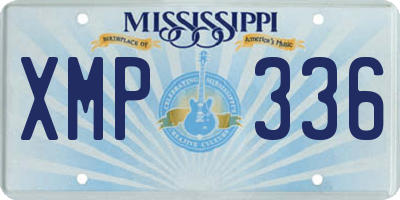 MS license plate XMP336