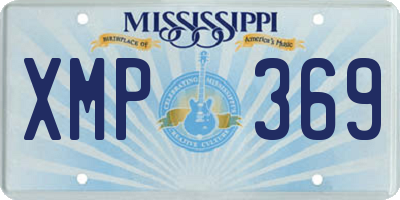 MS license plate XMP369