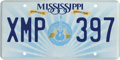MS license plate XMP397