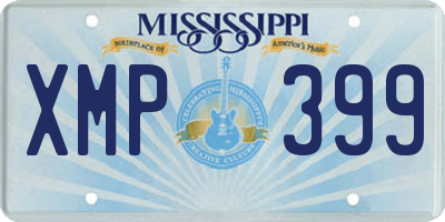 MS license plate XMP399