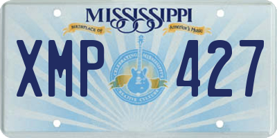 MS license plate XMP427