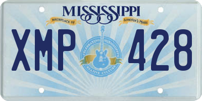 MS license plate XMP428