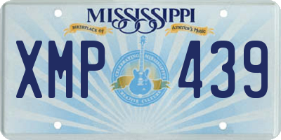 MS license plate XMP439