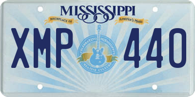 MS license plate XMP440