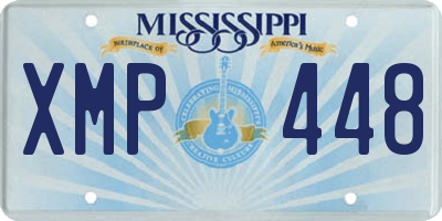 MS license plate XMP448