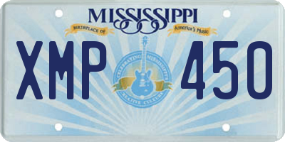 MS license plate XMP450