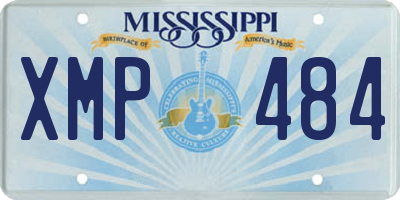 MS license plate XMP484
