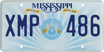 MS license plate XMP486