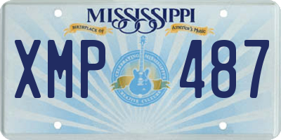 MS license plate XMP487