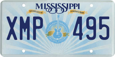 MS license plate XMP495