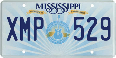MS license plate XMP529