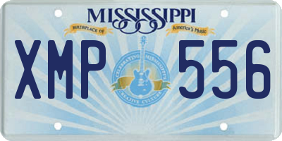 MS license plate XMP556