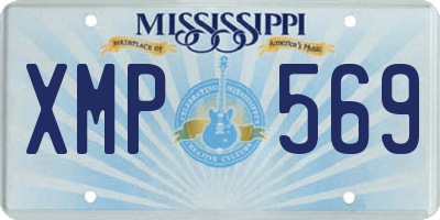 MS license plate XMP569
