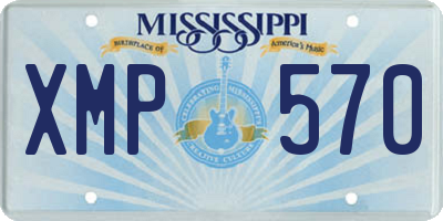 MS license plate XMP570